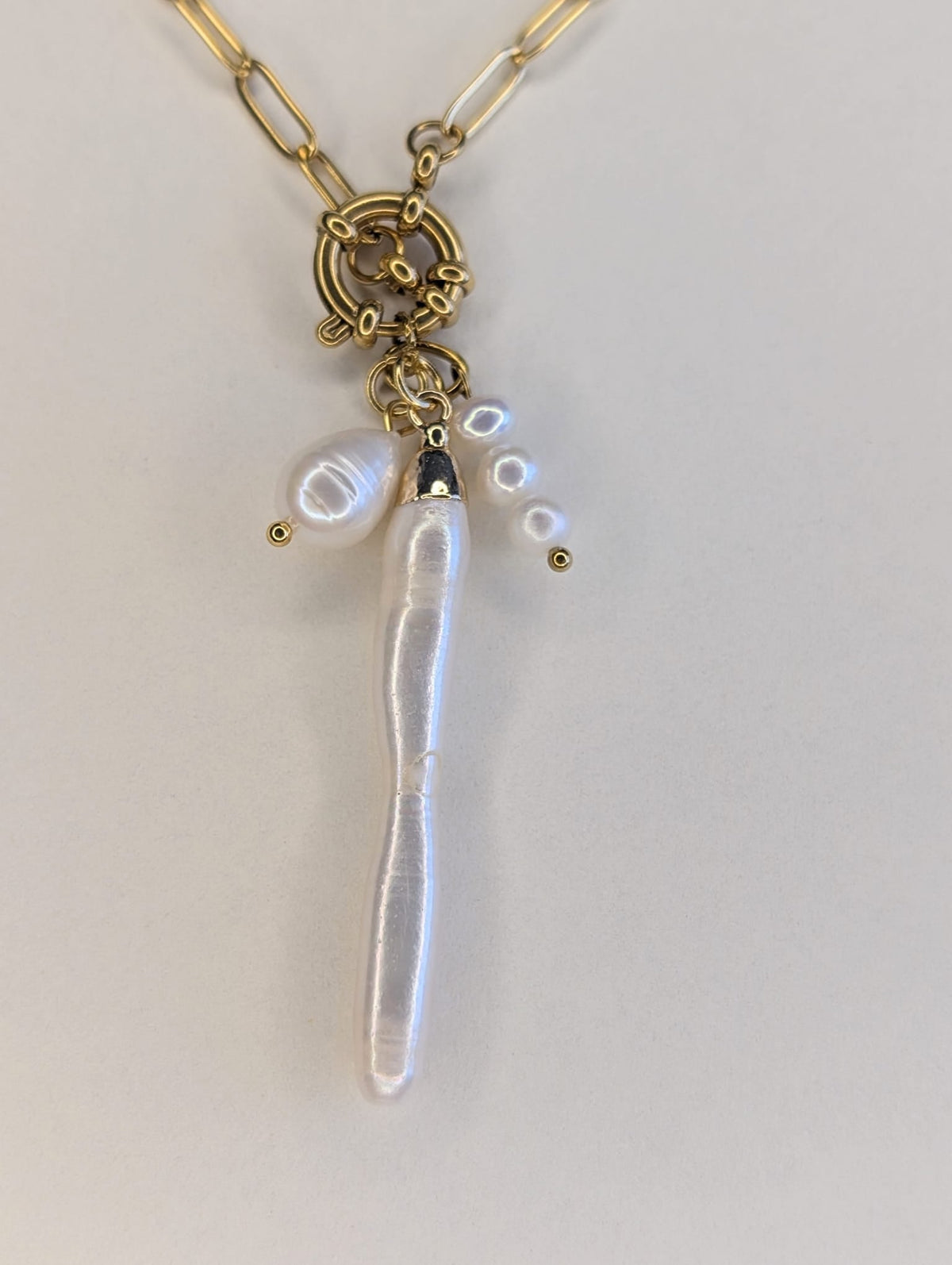 The Marella Pearl Cascade Necklace - 1 of 1