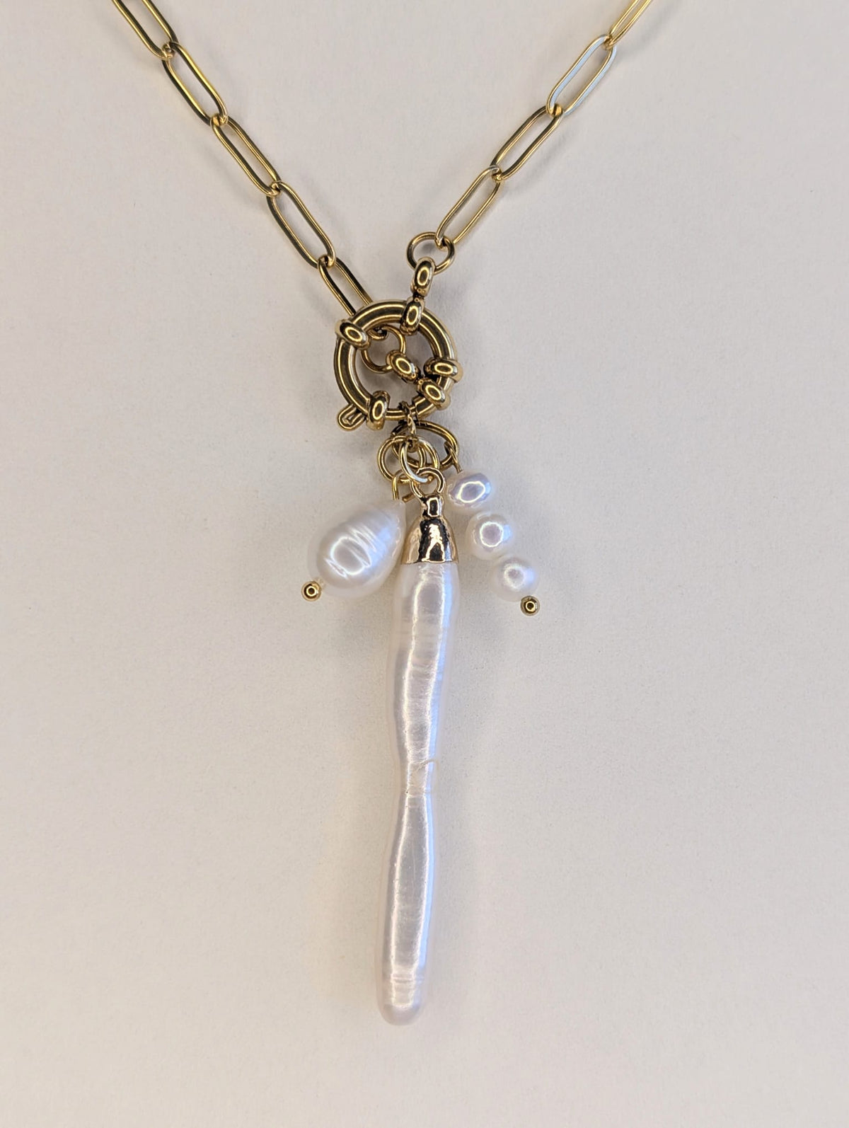 The Marella Pearl Cascade Necklace - 1 of 1