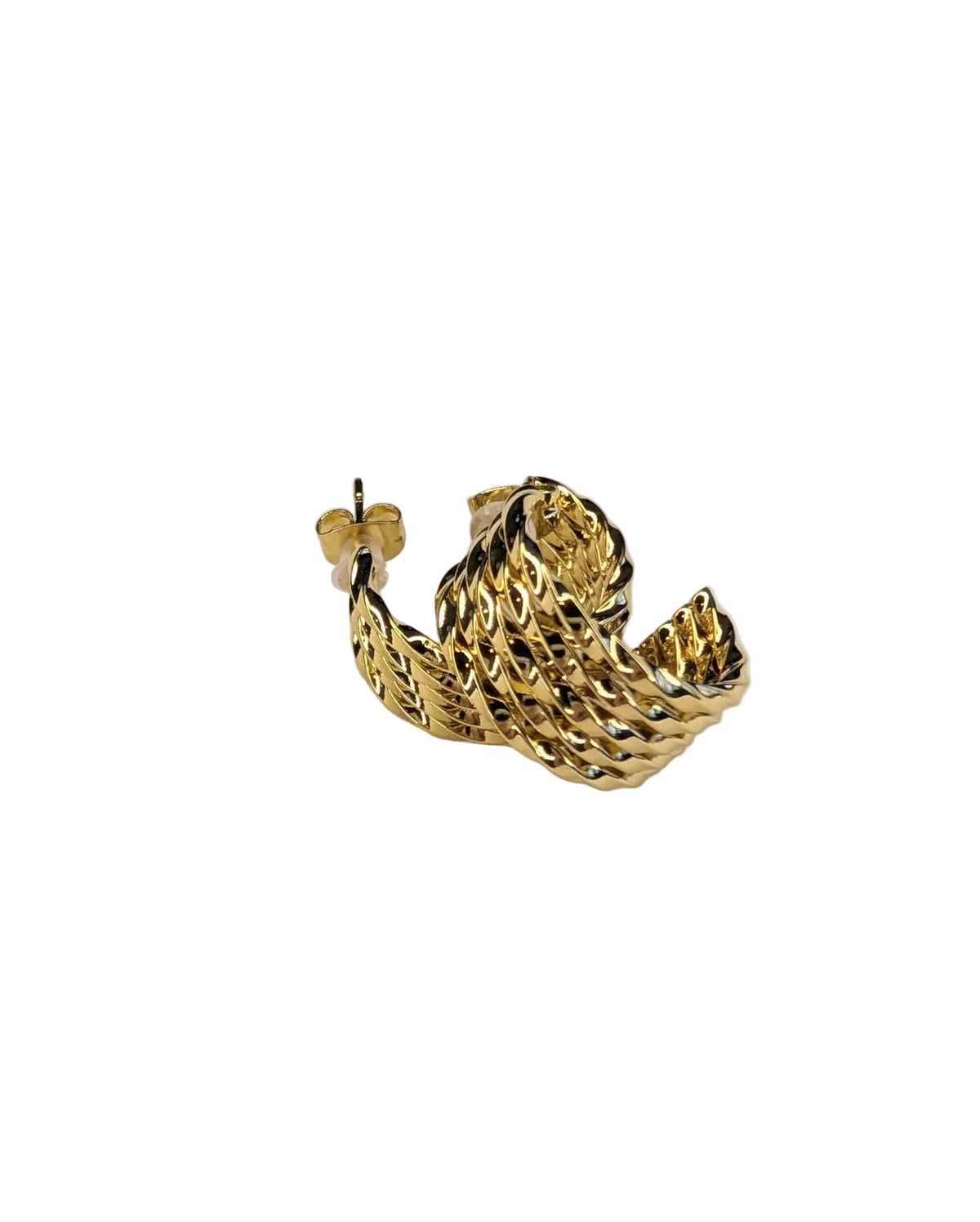 The Oro Ribbed Hoops